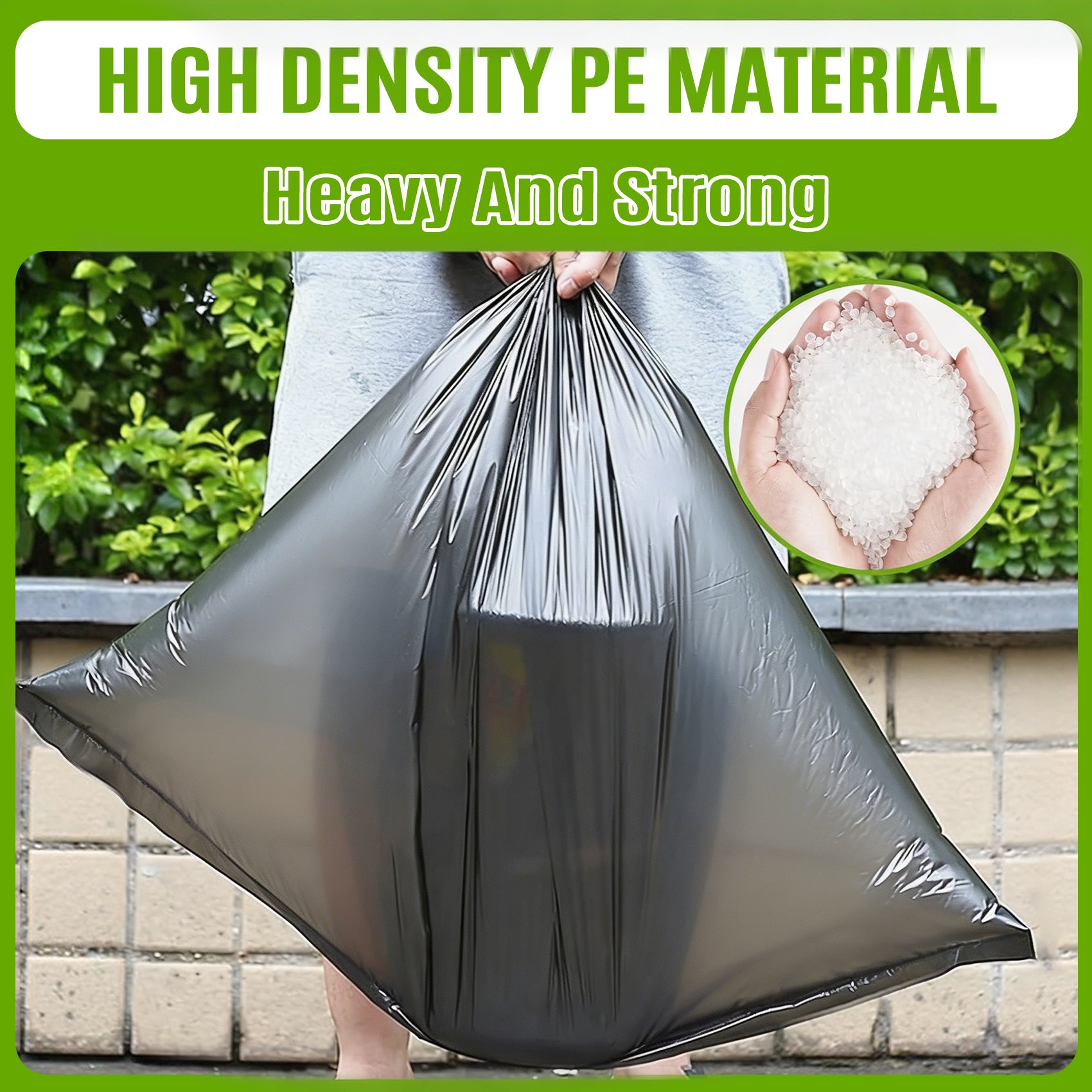 GRANDMA SHARK 40 Pack 70L Heavy Duty Bin Bags Grey, Recycled Material Refuse Sacks, Strong 30 Micron Black Bin Bags, for Home & Commercial Waste Disposal, Durable & Leak-Proof