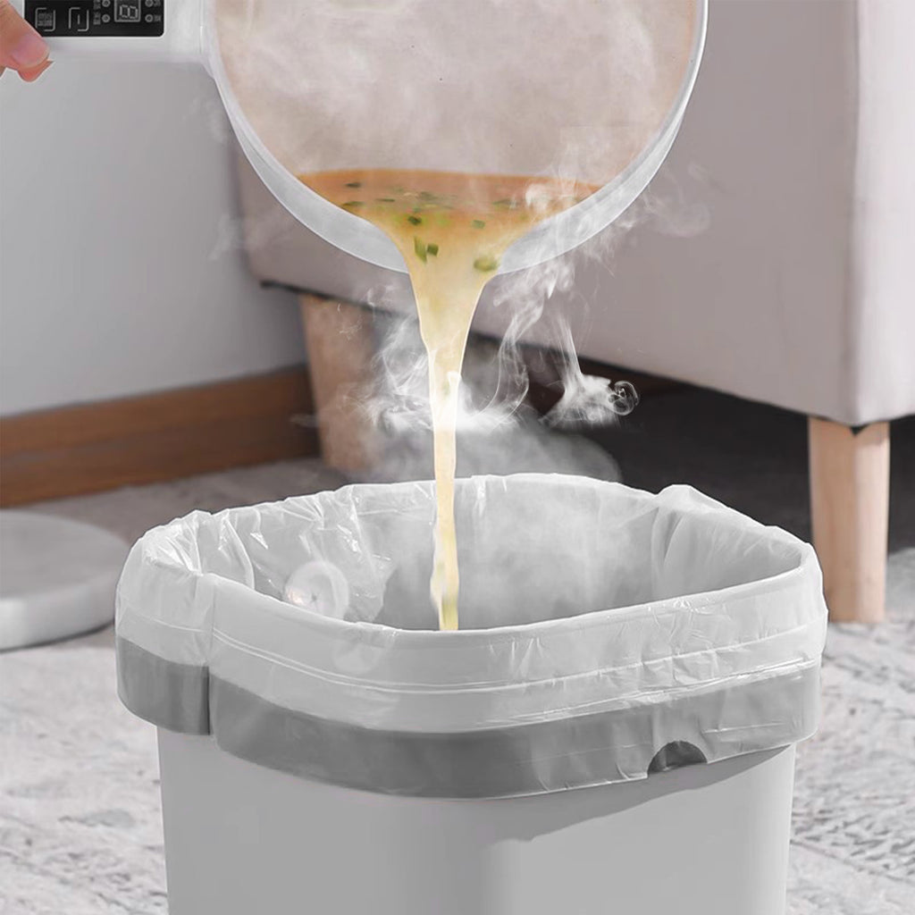 GRANDMA SHARK 30L - 35L Bin Bags 120 Liners Drawstring Trash Bag, Handle Waste Bags, Super Strong, Anti-drip Unscented, 46 × 71 cm