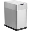 GRANDMA SHARK 30L Automatic Sensor Bin, Stainless Steel Touchless Rubbish Bin with Adjustable Infrared Sensor, Waterproof Kitchen Waste Bin with Soft Close Lid, Silver